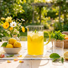 Charger l'image dans la galerie, Pichet en verre avec anse jaune 1.5l