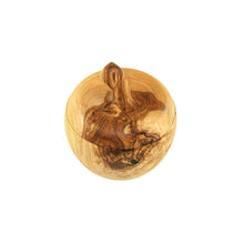 Charger l'image dans la galerie, Salière en forme de pomme avec pelle à sel, bois d'olivier