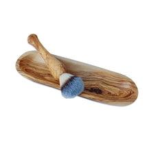Charger l'image dans la galerie, Grande étagère de salle de bain (env. 30 cm) en bois d'olivier
