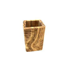Charger l'image dans la galerie, Tasse à brosse à dents SQUARE en bois d'olivier
