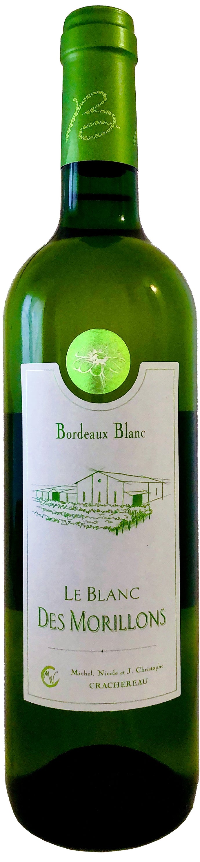 Château ROZIER-MORILLONS AOC BORDEAUX BLANC – Sans millésime - 75 cL – Production en Haute Valeur Environnementale (CHR)