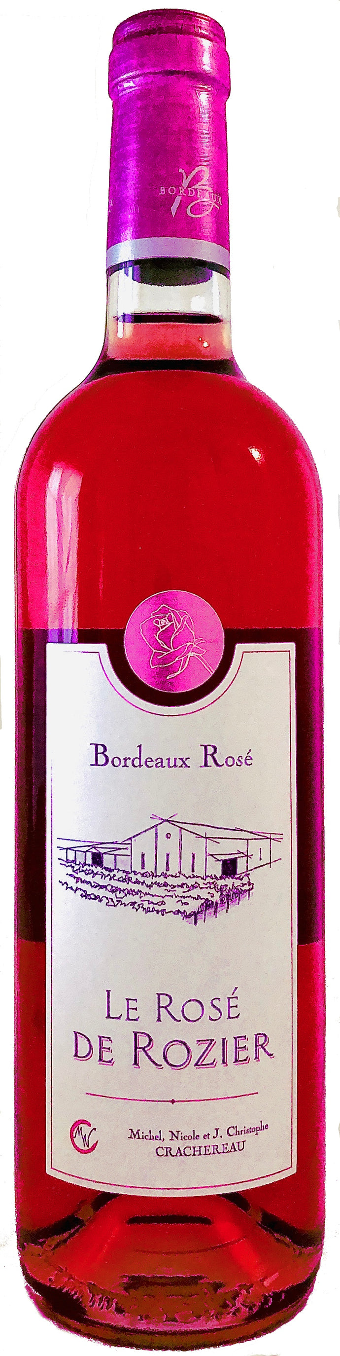 Château ROZIER-MORILLONS AOC BORDEAUX ROSÉ – Sans millésime - 75 cL – Production en Haute Valeur Environnementale (CHR)